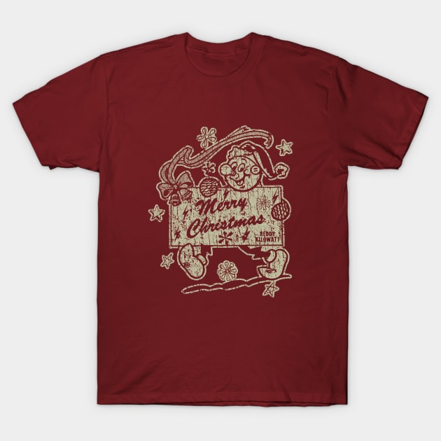 VINTAGE RETRO STYLE - Reddy Kilowatt CHRISTMAS 70s T-Shirt by lekhartimah